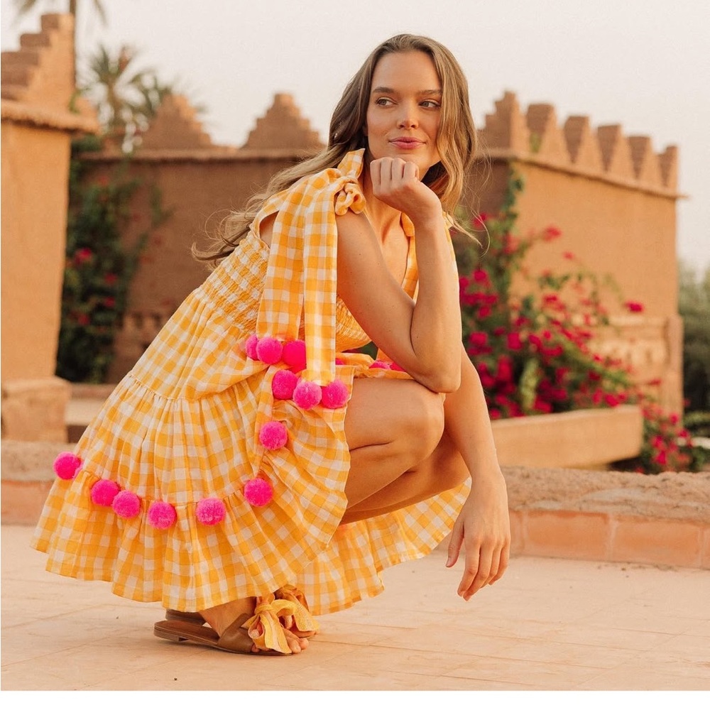 Stylish Yellow and Pink Women's Bag